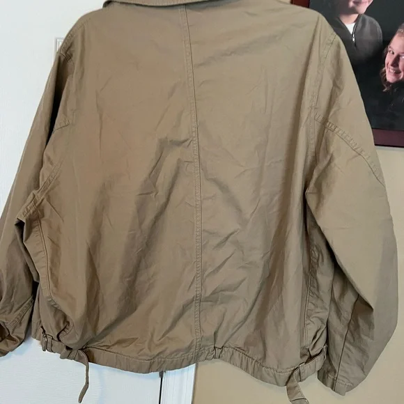 H&M box  Utility Jacket in Khaki 100% cotton size small - Picture 10 of 11